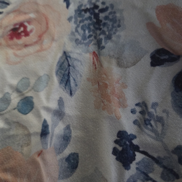 Floral Kids Sweatshirt with Pink and Blue Accents - Picture 3 of 3